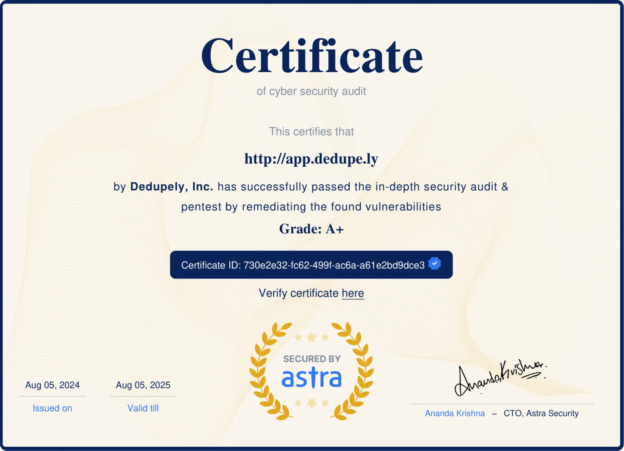 Pentesting certificate